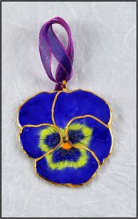Real Pansy | Real Flower Ornament